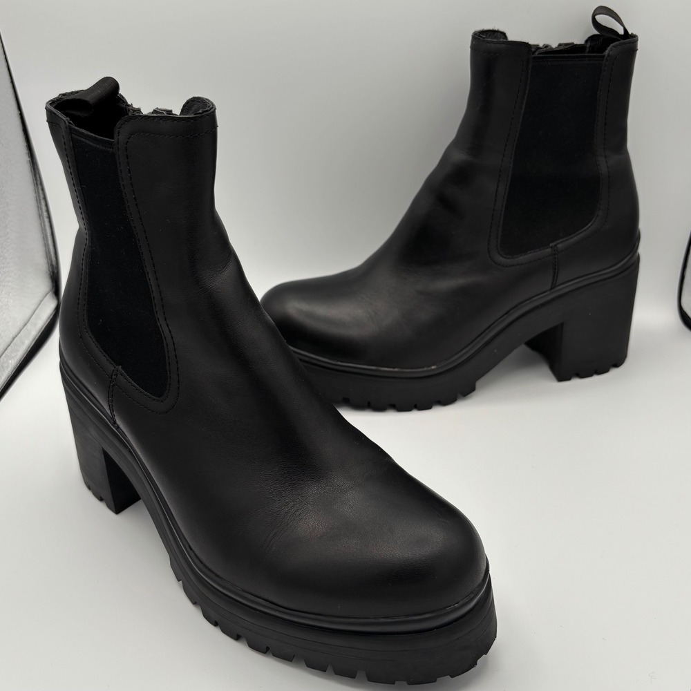 Jeffrey Campbell Black Ankle Boots - Picture 6 of 11